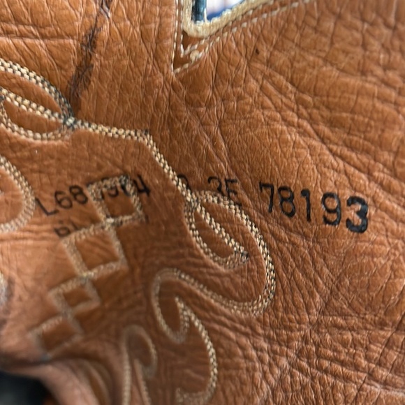 Vintage Lucchese Black Leather Classic Western Cowboy Boots 10/11 - Picture 13 of 15